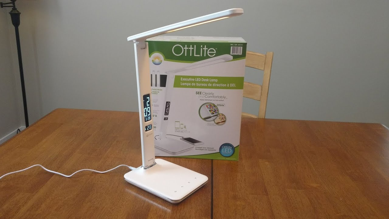 Ottlite Executive Led Desk Lamp Instructions Display Cabinet