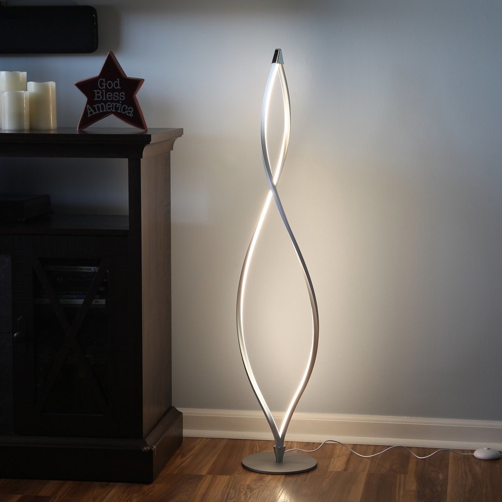 Standing Floor Lamp Dimmer • Display Cabinet