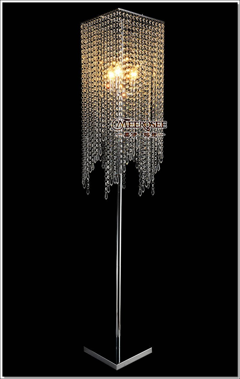 Us 20696 48 Offfree Shipping Modern Popular Crystal Floor Lamp Chrome Floor Stand Lighting Meerosee Stand Lighting Fl10008 In Floor Lamps From pertaining to sizing 800 X 1262