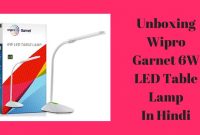Wipro Garnet 6w Led Table Lamp 3 Grade Dimming Color Changing Unboxing In Hindi in dimensions 1280 X 720