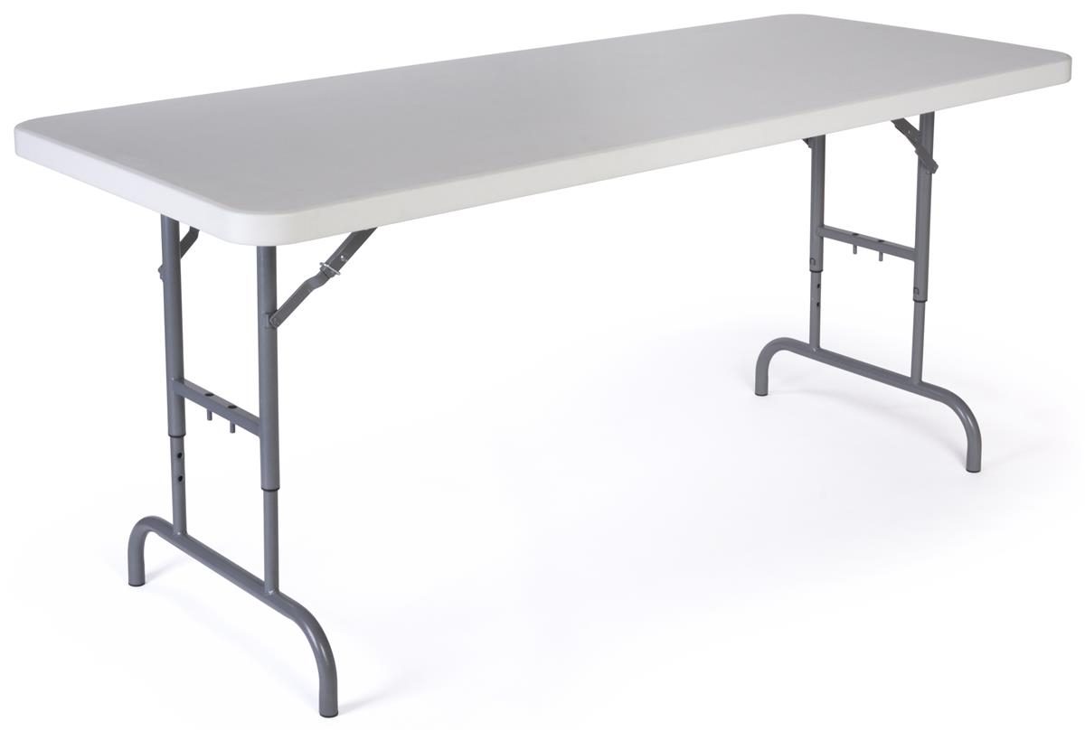 6 Folding Table Height Adjustable White inside sizing 1200 X 809 6 Folding Table Height Adjustable White inside sizing 1200 X 809