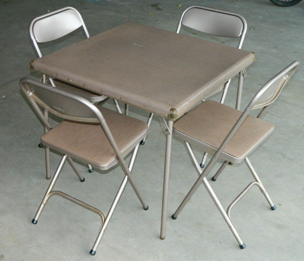 7733 2533 Vtg Retro Samsonite Folding Card Table 4 Chairs with dimensions 1000 X 859 7733 2533 Vtg Retro Samsonite Folding Card Table 4 Chairs with dimensions 1000 X 859