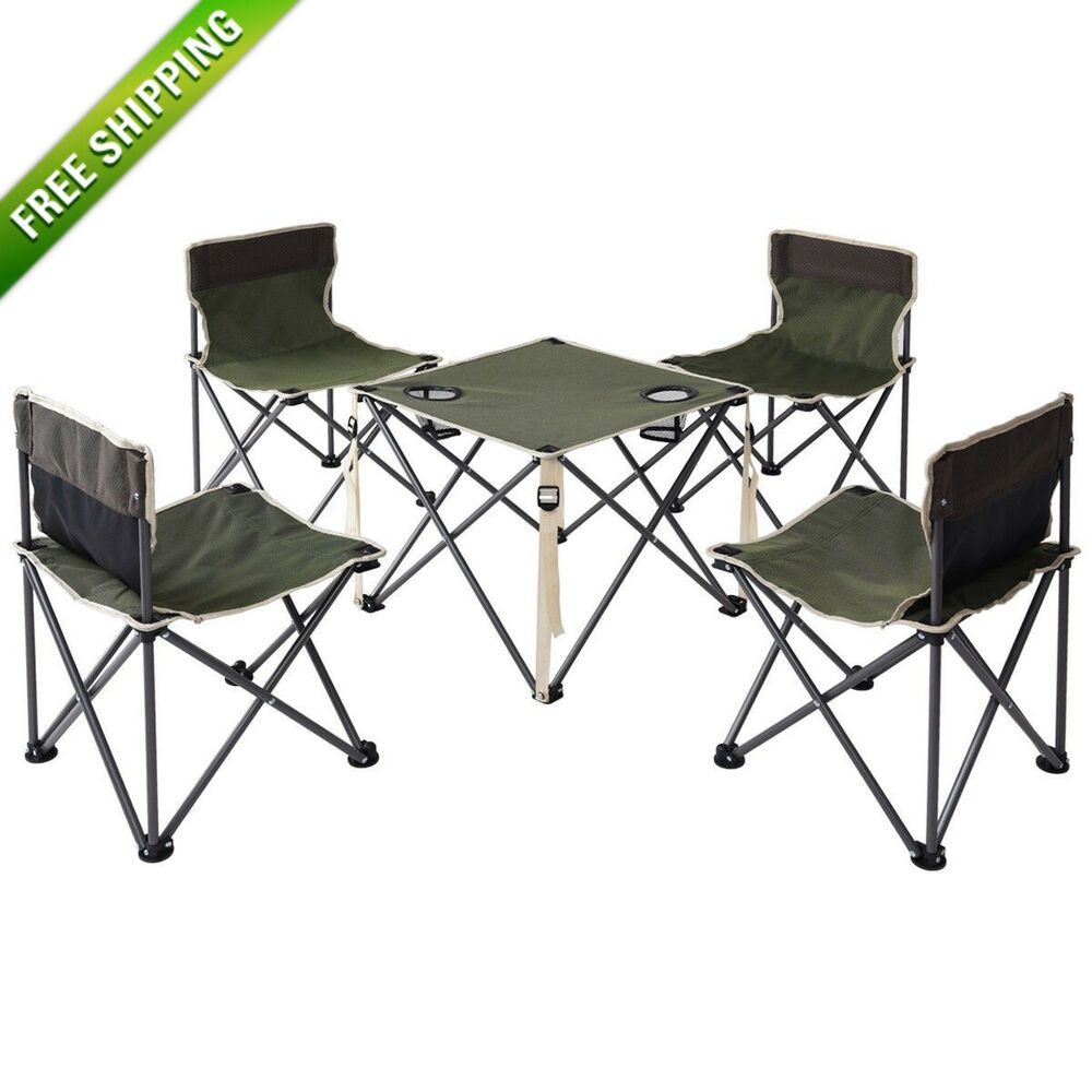 camping tables and chairs