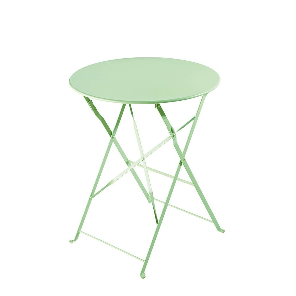 Aqua Metal Folding Garden Table D 58 Cm Garden Table pertaining to size 1000 X 1000 Aqua Metal Folding Garden Table D 58 Cm Garden Table pertaining to size 1000 X 1000