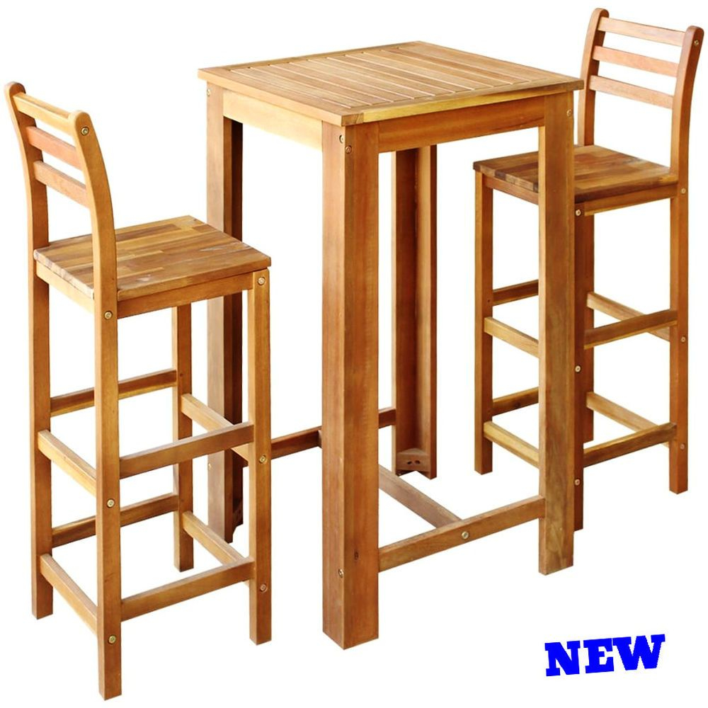 Pub Height Folding Table And Chairs • Display Cabinet