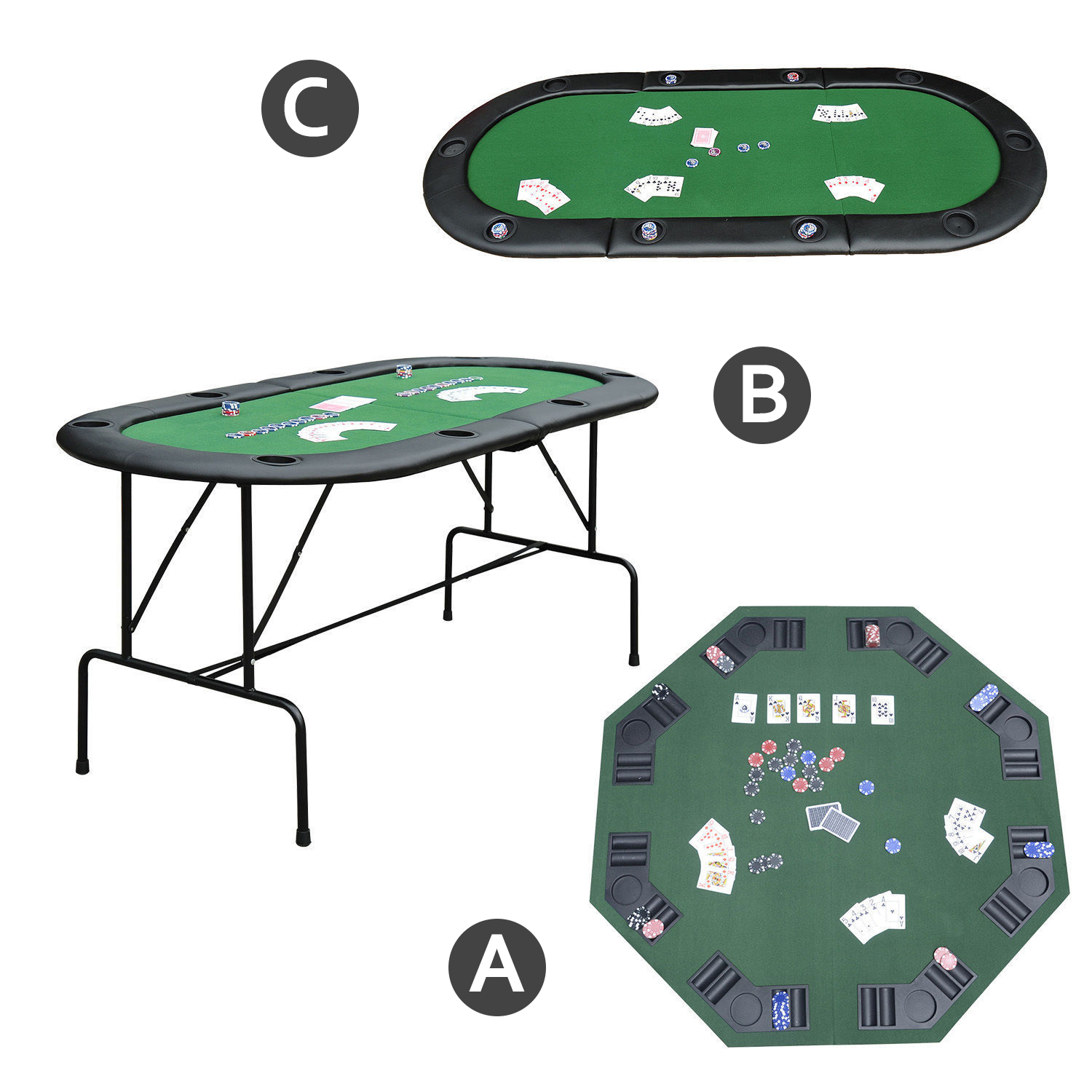 folding poker tables for sale