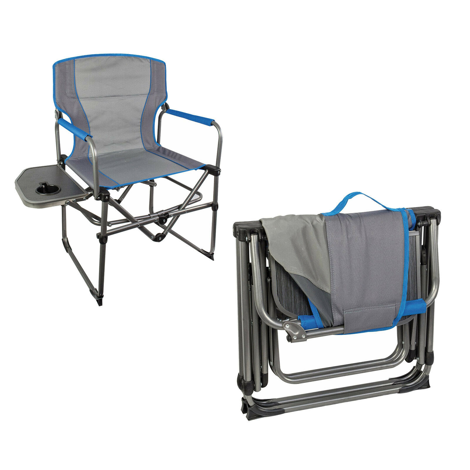 Highlander Compact Steel Camping Directors Chair With Side Table intended for measurements 1600 X 1600 Highlander Compact Steel Camping Directors Chair With Side Table intended for measurements 1600 X 1600