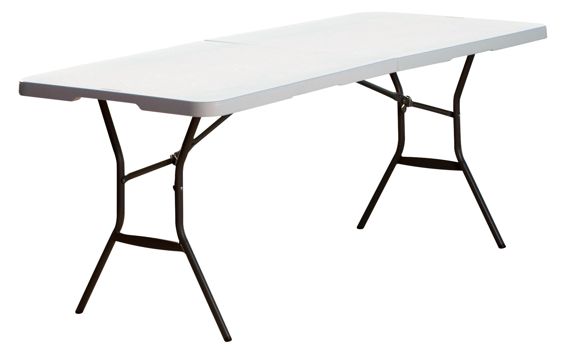 Lifetime Combo 6 Commercial Grade Folding Table And 6 Folding Chairs White Granite • Display