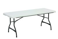 Lifetime 72 In White Plastic Stackable Folding Utility Table intended for size 1000 X 1000
