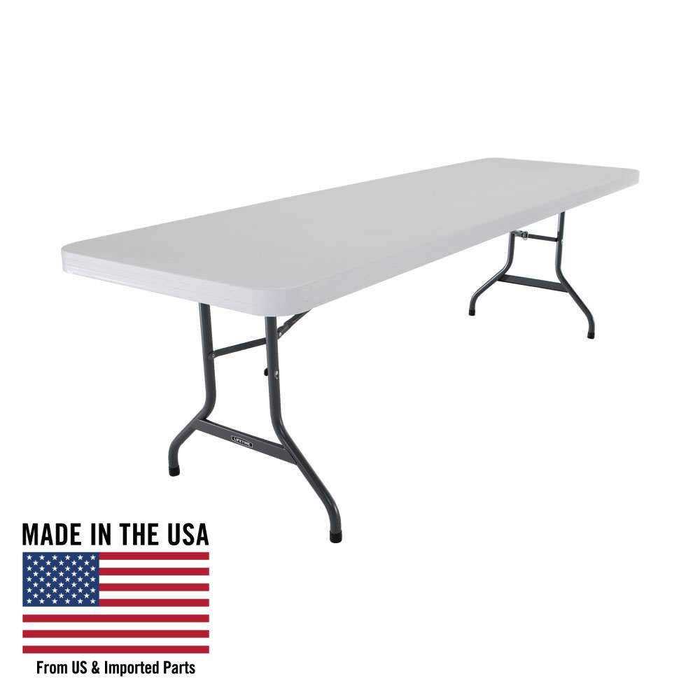 Lifetime 8 Foot Commercial Folding Table White 22980 Walmart In Size 1000 X 1000 