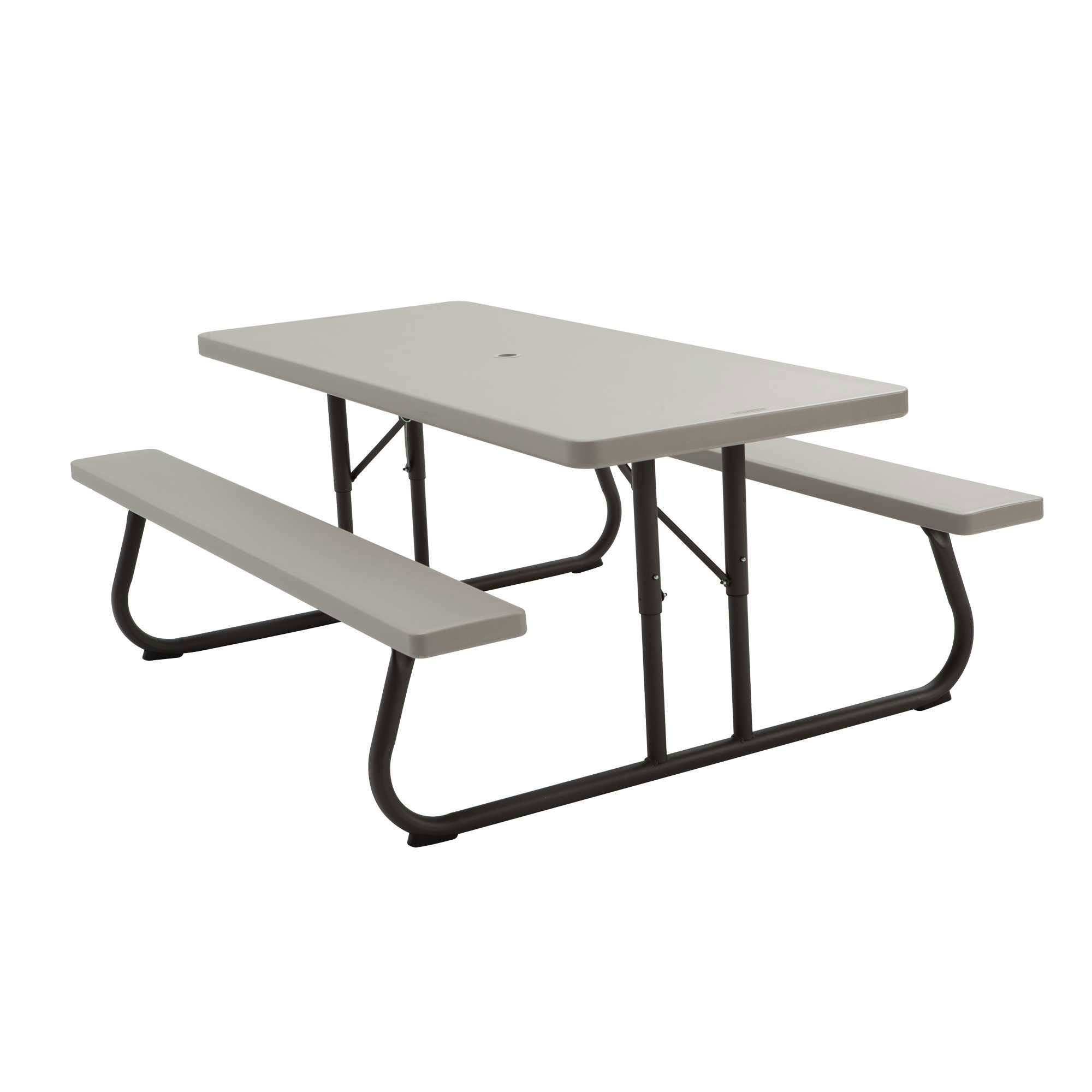 Lifetime 6ft. Folding Picnic Table With Benches • Display Cabinet