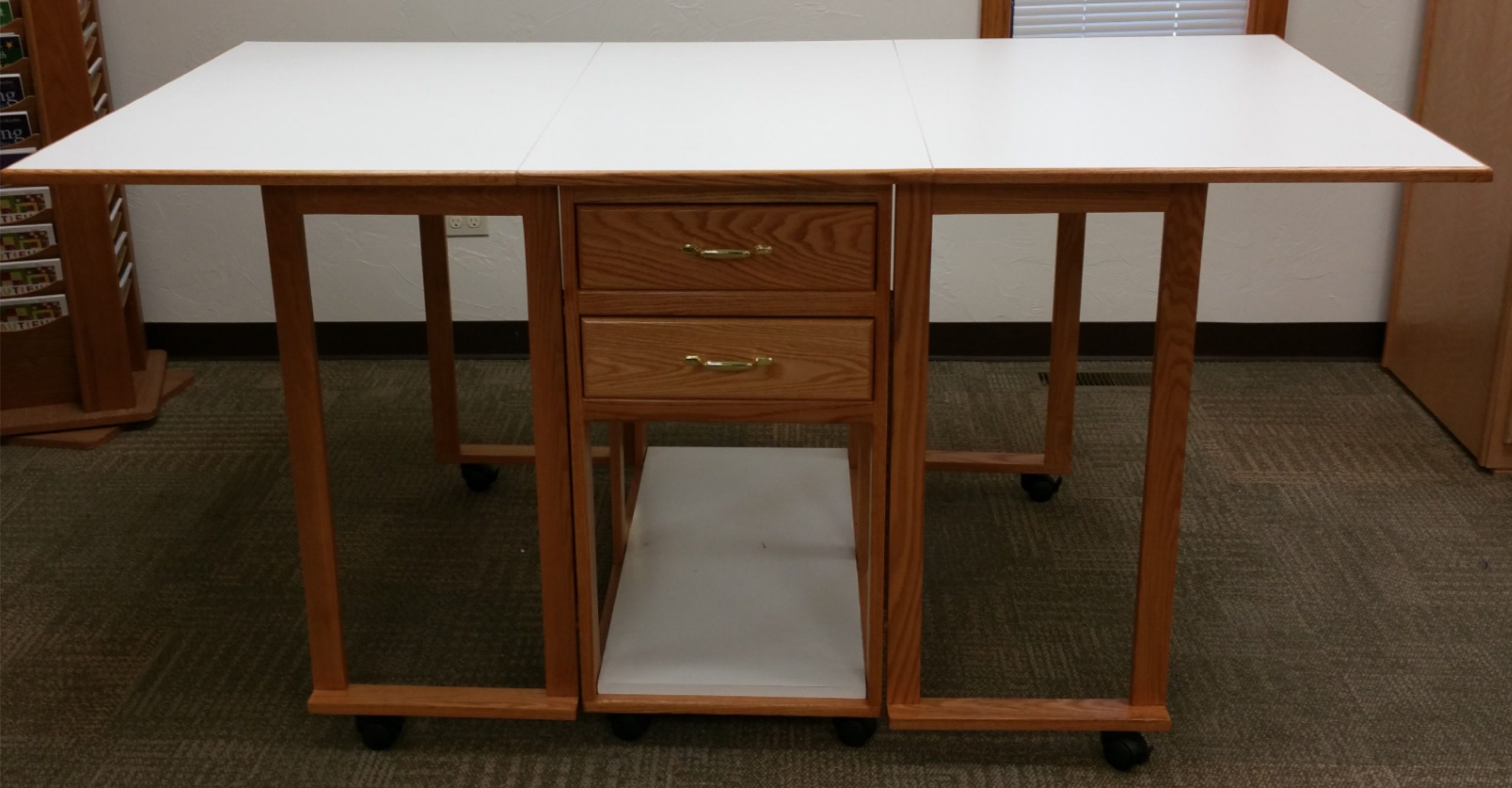 Folding Quilting Cutting Table • Display Cabinet