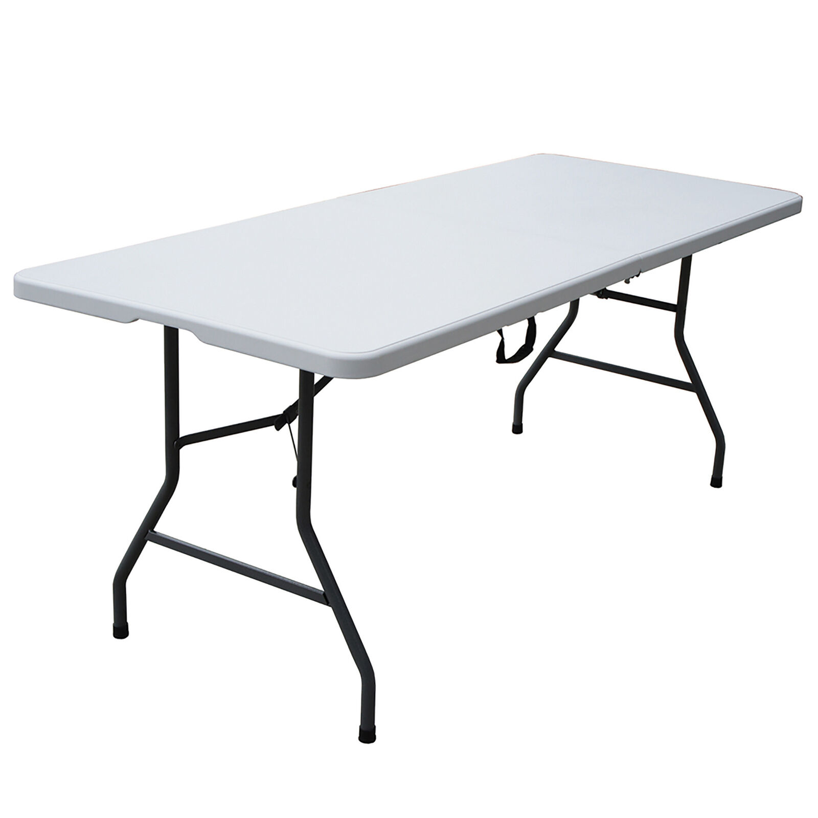 Lifetime 6' Commercial Grade Stacking Folding Table White Granite • Display