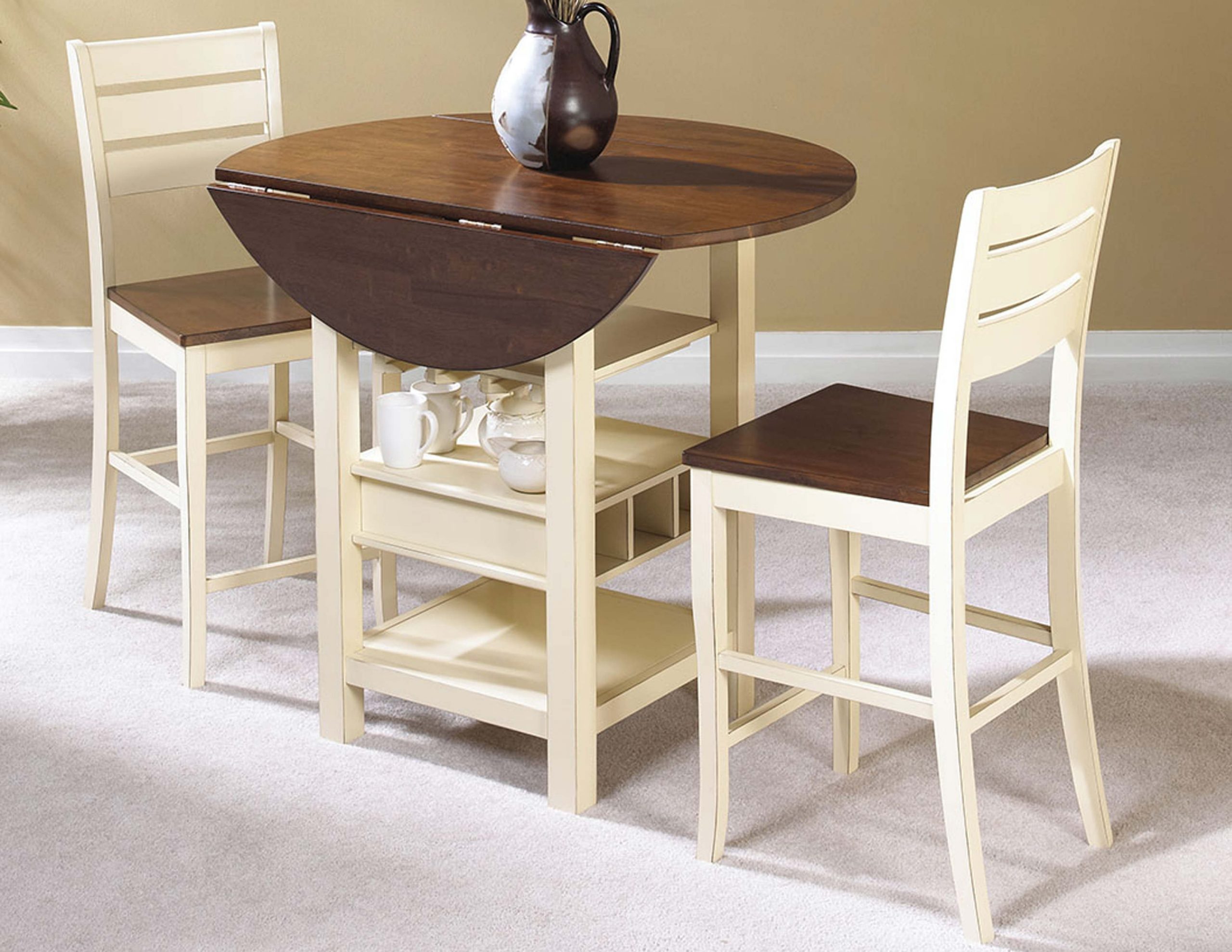 wayfair small folding kitchen table with stools