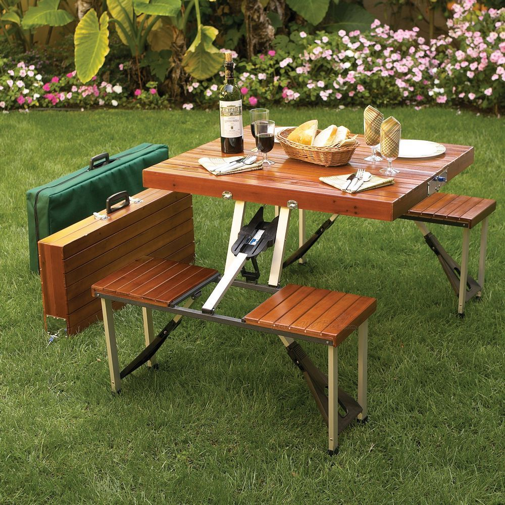 This Is So Awesomea Foldable Picnic Table It Fits Into within sizing 1000 X 1000
